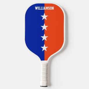 College Colours Royal Blue & Orange Pickleball Paddle