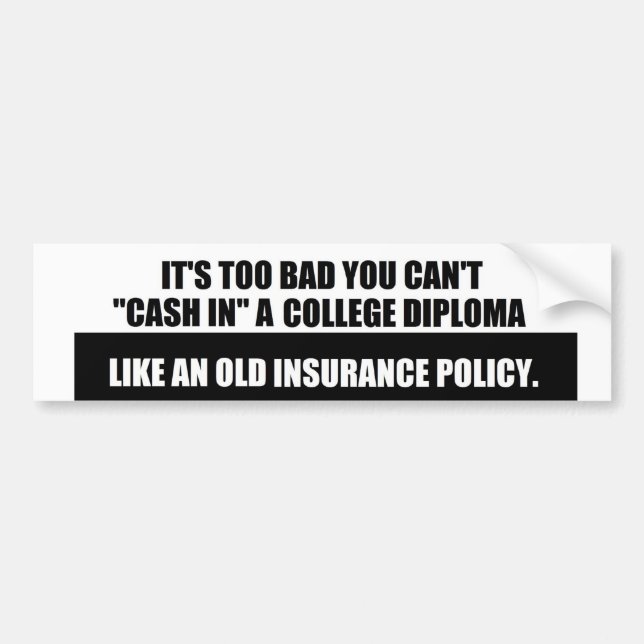 College Diploma sticker (Front)