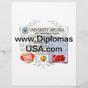 college diplomas or high school diploma custom letterhead