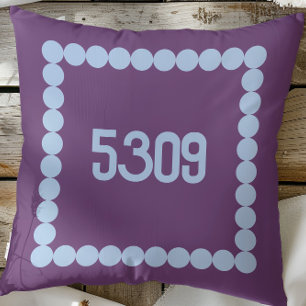 College Dorm Room Number, Custom University Cushion