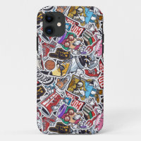 College Dynamic Art Urban Graffiti pattern