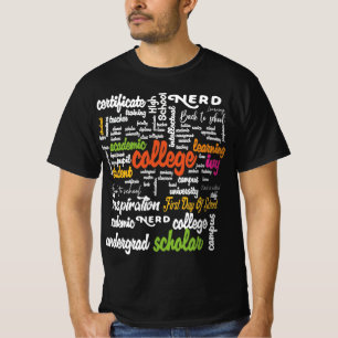 College Education Word Cloud patterns T-Shirt