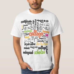 College Education Word Cloud patterns T-Shirt