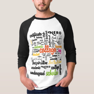 College Education Word Cloud patterns T-Shirt