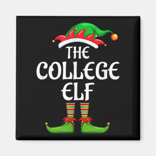 College Elf Matching Family Group Christmas Party  Magnet