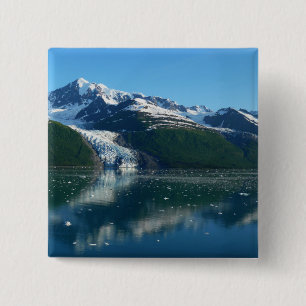 College Fjord II Beautiful Alaska Photography 15 Cm Square Badge
