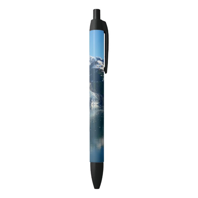 College Fjord II Beautiful Alaska Photography Blue Ink Pen (Bottom (Vertical))
