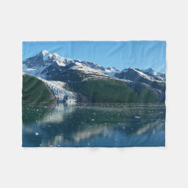 College Fjord II Beautiful Alaska Photography Fleece Blanket (Front (Horizontal))