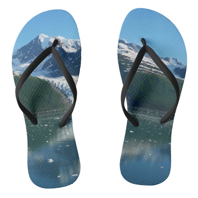 College Fjord II Beautiful Alaska Photography Jandals (Footbed)