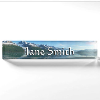 College Fjord II Beautiful Alaska Photography Nameplate