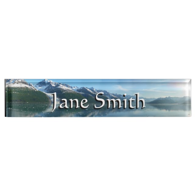 College Fjord II Beautiful Alaska Photography Nameplate (Front)