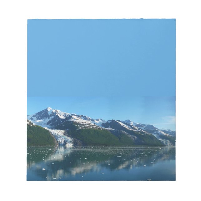College Fjord II Beautiful Alaska Photography Notepad (Front)