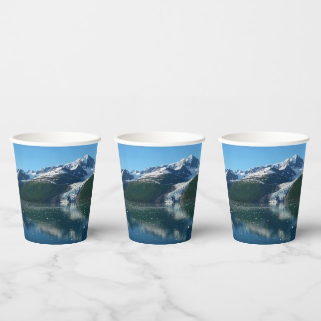 College Fjord II Beautiful Alaska Photography Paper Cups (Multi)