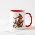 College Football Mug<br><div class="desc">Artist: J.F. Kernan | Football receiver avoiding tackle</div>