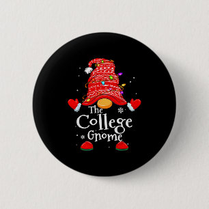 College Gnome - Xmas Family Matching Funny Christm 6 Cm Round Badge
