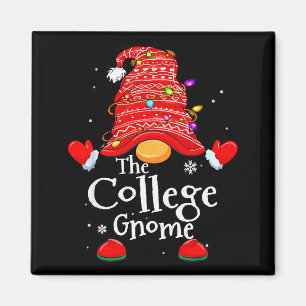 College Gnome - Xmas Family Matching Funny Christm Magnet
