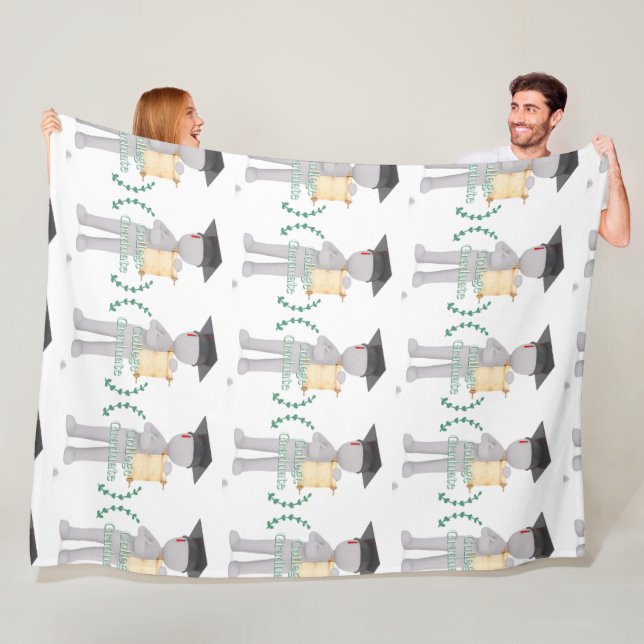 College Graduate  Fleece Blanket (In Situ)