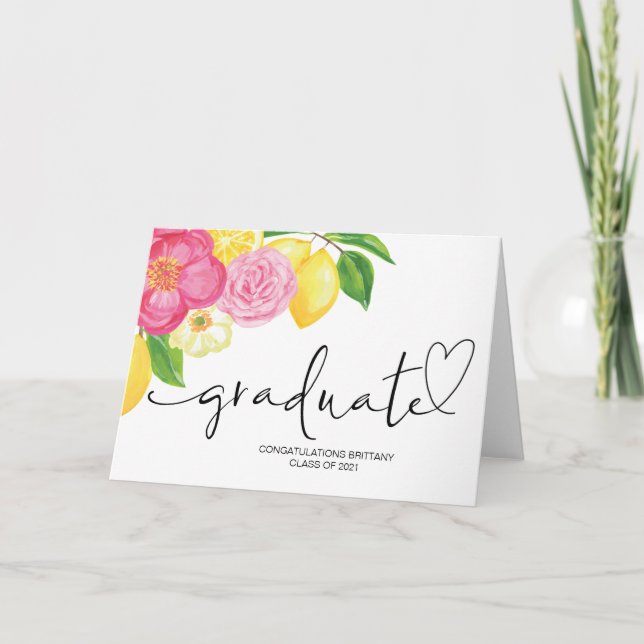 College Graduate Gift Idea School Grad Congrats Card (Front)