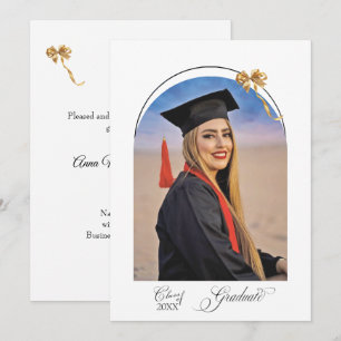 College Graduation Arch with Bow - Photo Announcement