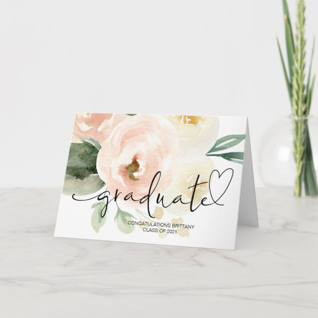 College Graduation Gifts High School Grad Congrats Card (Front)