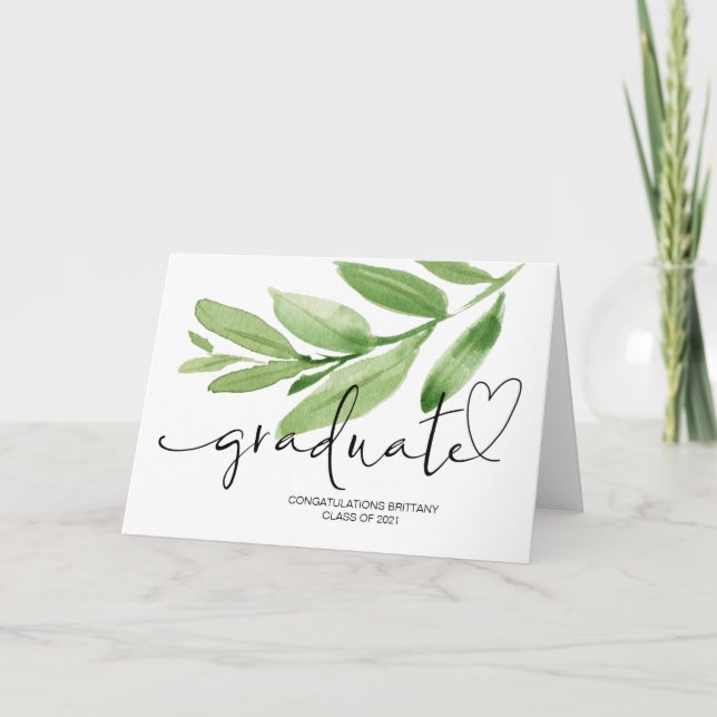 College Graduation Gifts School Grad Congrats Card (Front)