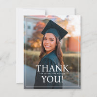 College Graduation Party Thank You Card Template