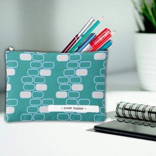 College Green Retro Customise Pencil Case Pouch 
