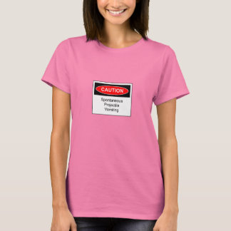 College Humour Projectile Vomiting Ladies T-shirt