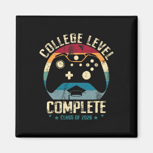 College Level Complete Cl Of 2026 Gamer Graduation Magnet