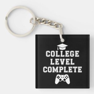 College Level Complete Graduation Gamer Gaming Key Ring