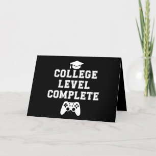 College Level Complete Graduation Gamer Gaming Thank You Card