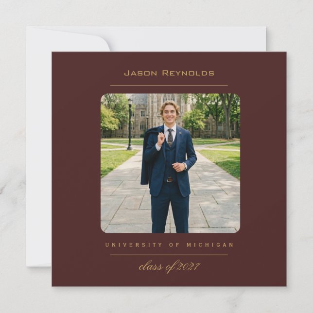 College Luxe Thank you Card (Front)