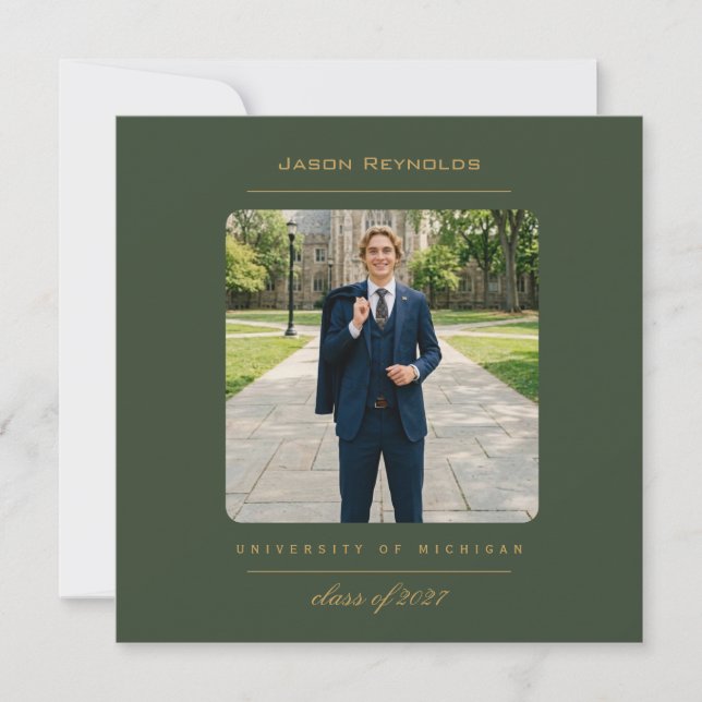 College Luxe Thank you Card (Front)