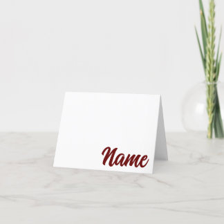 College of Charleston Personalised Thank-you Card