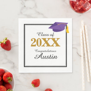 College or High School Graduation Napkin