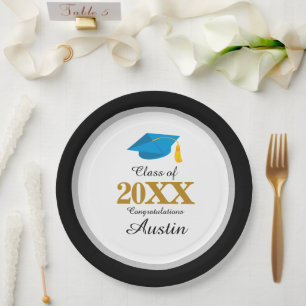 College or High School Graduation Paper Plate