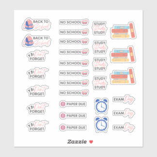College Planner Stickers