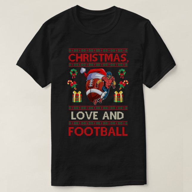College Player Team Outfit Christmas Love 1 (3) T-Shirt (Design Front)