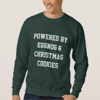 College Powered By Eggnog Christmas Men’s Sweater