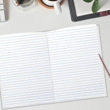 College Rule Blue Lined Paper Landscape 11 x 8.5