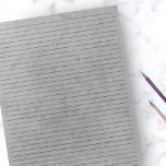 College Ruled | Grey Vintage Paper Grey Background Notepad<br><div class="desc">College Ruled Notepad - Standard Letter Size Pages - 8.5" X 11" with Black College Ruled Lines on Each Page for Easy Writing - One Sided Notebook Paper with a Vintage Grey Background</div>