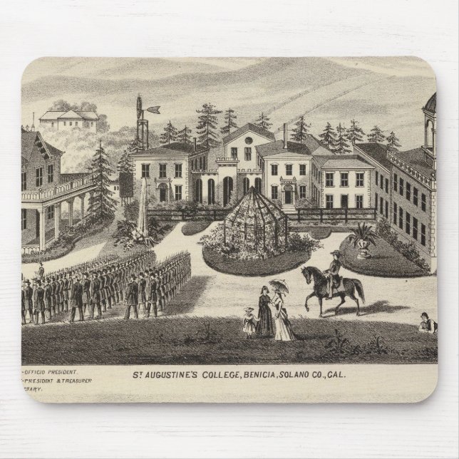 College, school, Benicia Mouse Pad (Front)