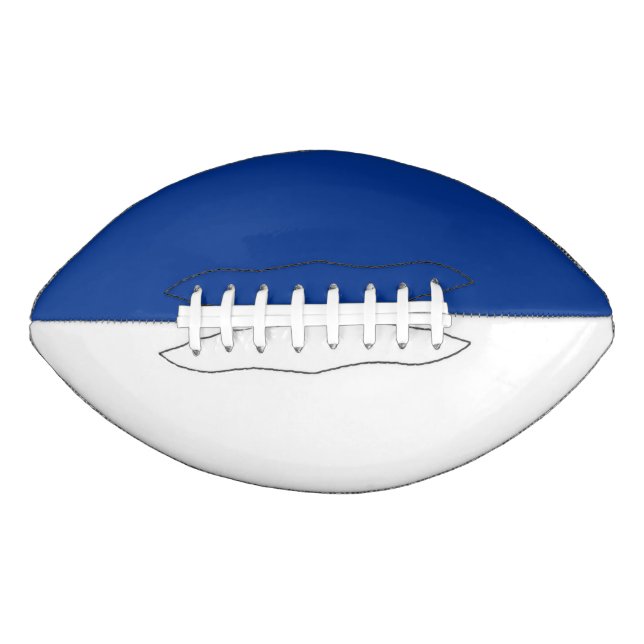 College Sports Team Colours Blue/White Football (Front)