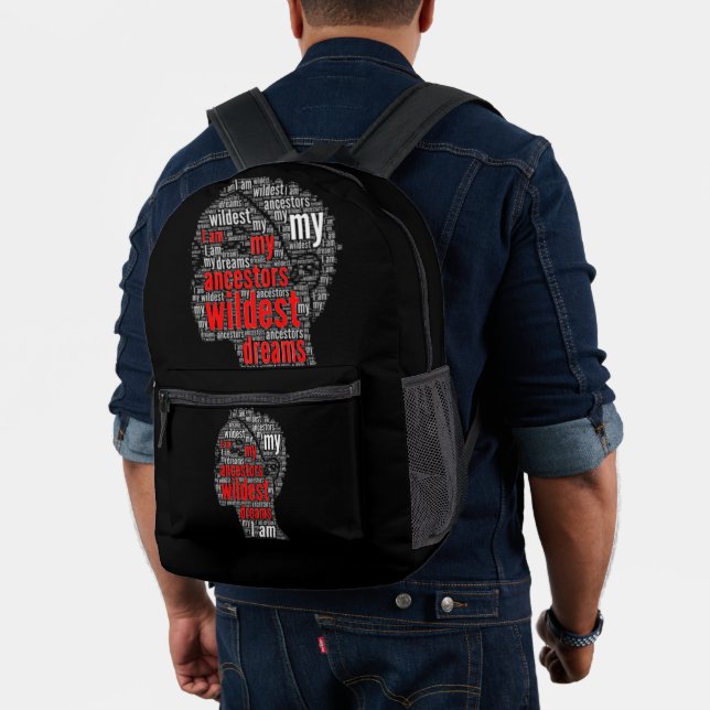 College Student My Ancestors Wildest Dreams  Printed Backpack (Insitu (Model))