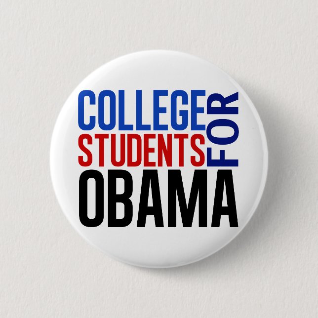 College Students for Obama 6 Cm Round Badge (Front)