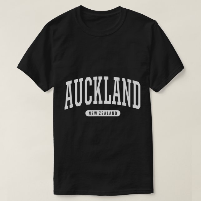 College Style Auckland New Zealand Souvenir Gift  T-Shirt (Design Front)