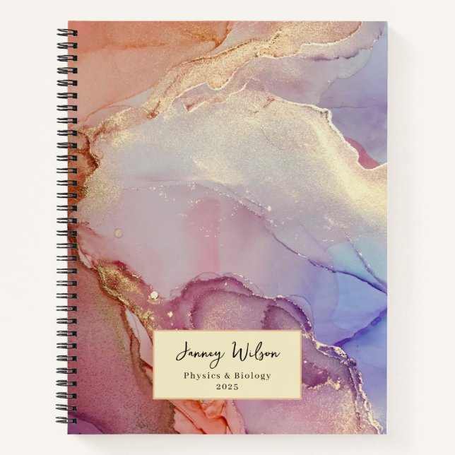 College Subjects Spiral Notebook (Front)