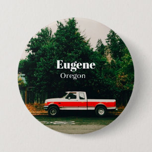 College town of Eugene - Oregon 7.5 Cm Round Badge