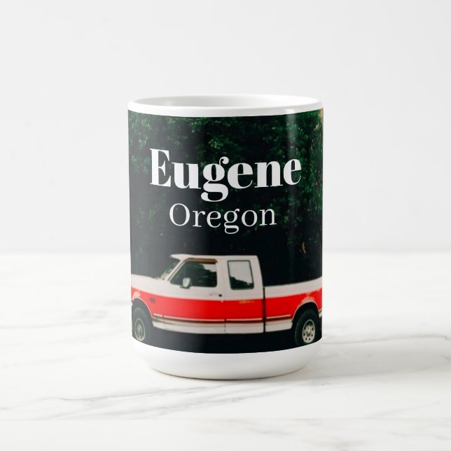 College town of Eugene - Oregon Coffee Mug (Center)