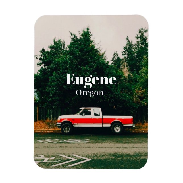 College town of Eugene - Oregon Magnet (Vertical)